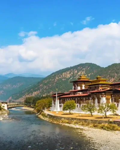 punakha dzong monastery in bhutan